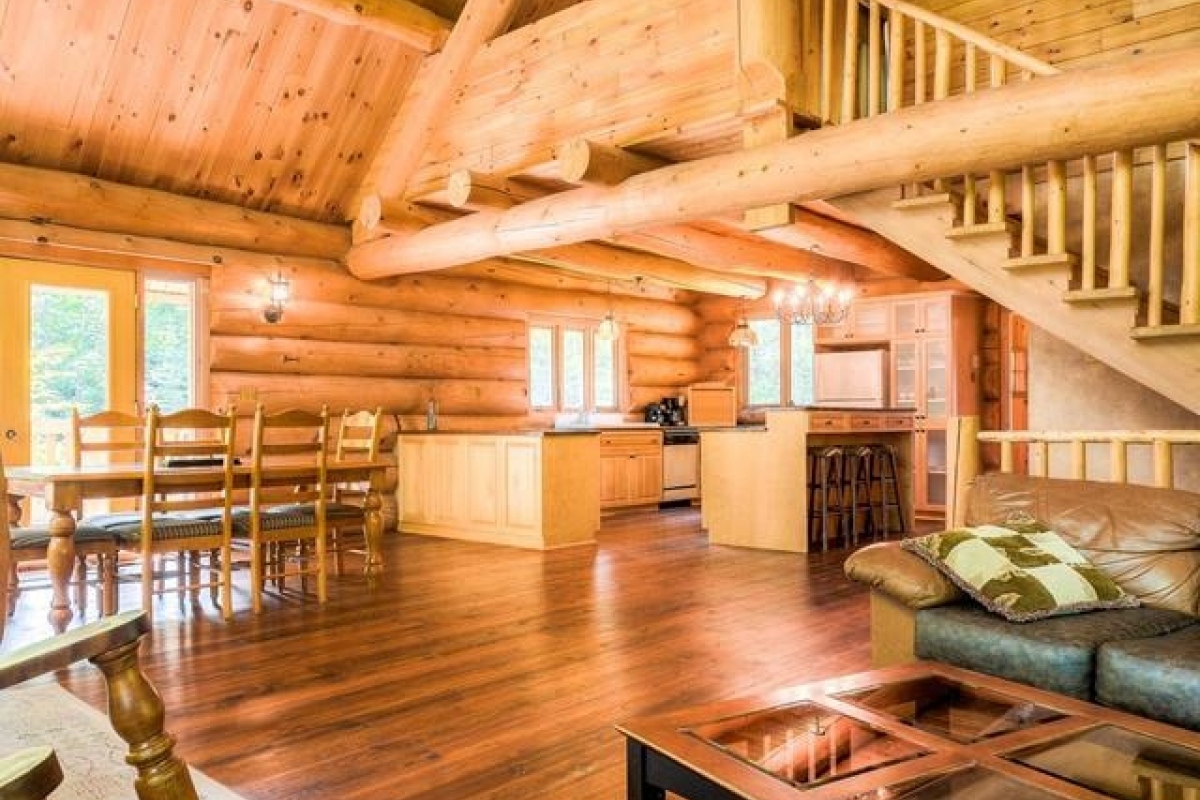 Large Terrace Open Concept 2 Story Log Cabin My Canadian Cabin