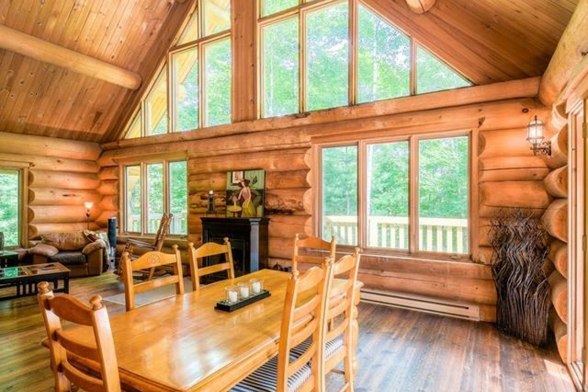 Large Terrace Open Concept 2 Story Log Cabin My Canadian Cabin